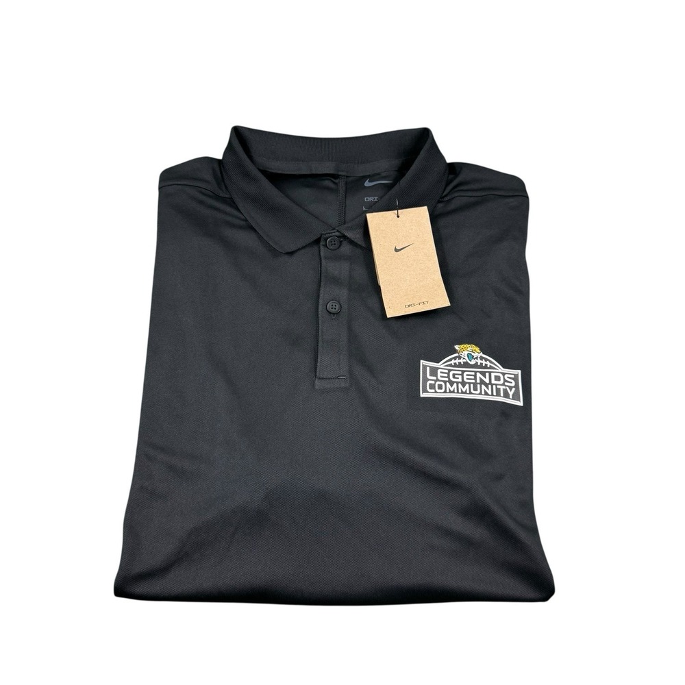 Nike Jacksonville Jaguars Performance Mens Polo Shirt Black DH0824-010 Large NWT